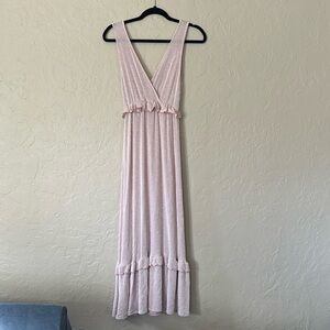 Pink Ruffle & Stripe Dress
